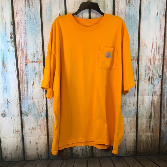 Carhartt Other - Carhartt Original Fit Orange Pocket Crew Neck T Shirt 3XL
